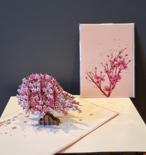 pop-up kaart sakura kersenbloesem