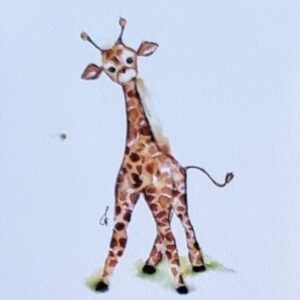 postkaart Girafje Christof